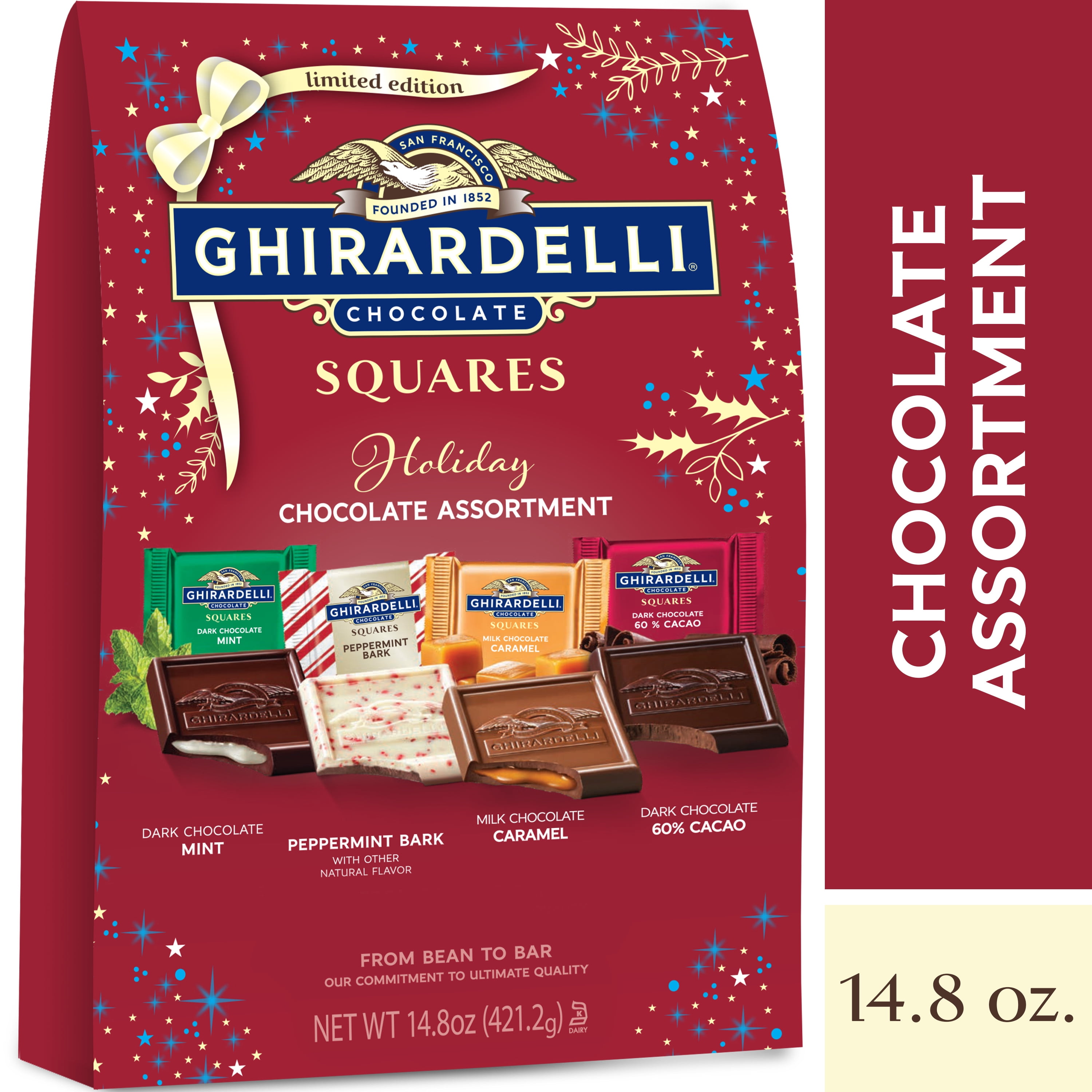 Ghirardelli Holiday Chocolate Assortment Squares 14.8 oz. Deal