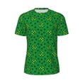 thumbnail image 5 of Wukai St Patrick's Day5 Print Men's Short-Sleeved Mesh T-Shirt,Quick-Dry Short Sleeve Workout T-Shirt-5X-Large, 5 of 8