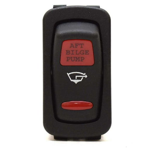 Carling Boat Rocker Switch | Aft Bilge Pump Black Plastic