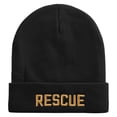 thumbnail image 5 of Golden Rescue Squad Embroidered 12 Inch Long Knitted Beanie - Black OSFM, 5 of 5