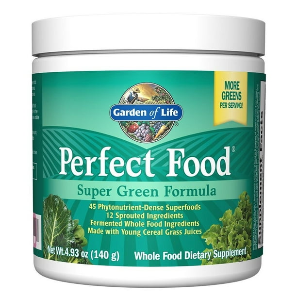 Garden of Life Perfect Food Original Green Formula Powder , 4.94 Oz - Walmart.com - Walmart.com