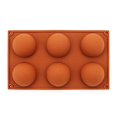 thumbnail image 1 of Semi-Circular Diy Silicone Cake Mold Soap Mold Jelly Pudding Chocolate Mold, 1 of 8
