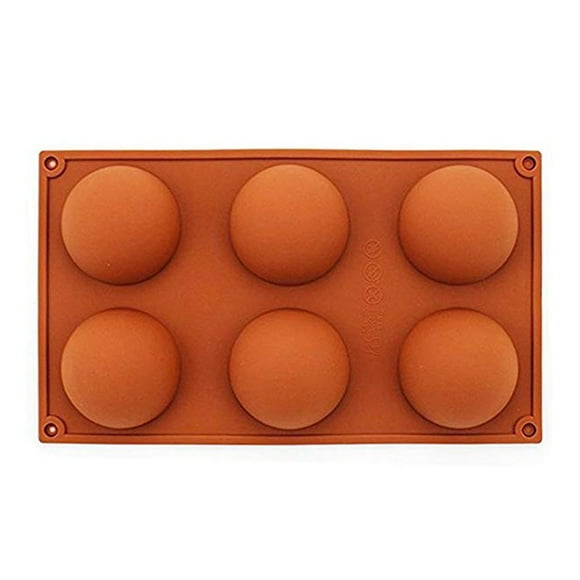 Moule à Gâteau en Silicone Semi-Circulaire Moule à Savon Moule à Pudding au Chocolat
