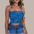 thumbnail image 2 of Agkizg Glitter Print Bandeau Sports Top,Yoga Workout Sleeveless Tank Bra,Stretchy Seamless Backless Active and Casual Wear Top (Women's or Women's Plus), 2 of 4
