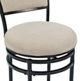 thumbnail image 4 of Crosley Rachel 30" Upholstered Swivel Bar Stool in White, 4 of 9