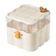 thumbnail image 2 of Caja Organizadora de Almacenamiento de Cosméticos | Unidad de cajones de maquillaje de escritorio de gran capacidad | Organizador de tocador de plástico transparente con tapa abatible impermeable, 2 of 6