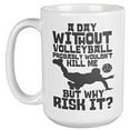 thumbnail image 1 of A Day Without Volleyball Probably Wouldn't Kill Me. Funny Sports Coffee & Tea Gift Mug For Athlete, Coach, Trainer, Player, Women, Friend, Bestfriend, Teen, Teens Or Teenagers (15oz), 1 of 4
