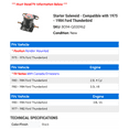 thumbnail image 2 of Starter Solenoid - Compatible with 1975 - 1984 Ford Thunderbird 1976 1977 1978 1979 1980 1981 1982 1983, 2 of 2