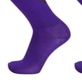 thumbnail image 5 of ZACPNCV Kids Knee High Soccer Socks Thick Towel Bottom Training Socks Non Slip Grips Cushioned Sole Football Long Socks for Boys Girls 5-17Y B-Purple, 5 of 5