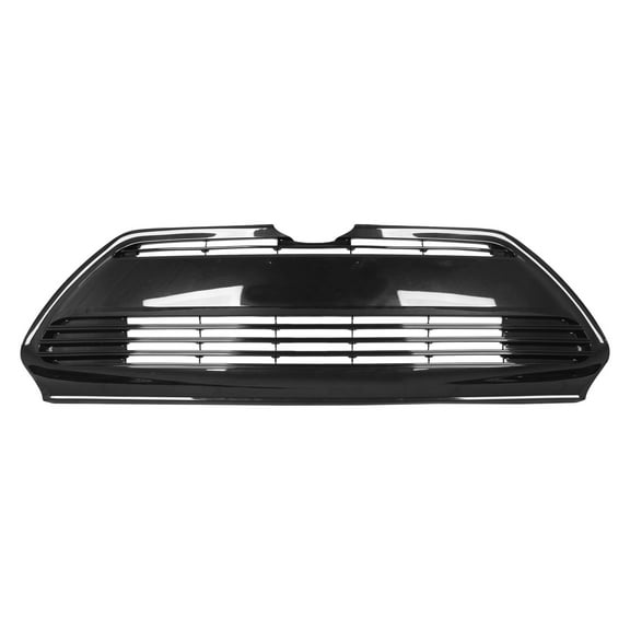 Ikon Motorsports Front Lower Grille Compatible with 2017-2019 Toyota Corolla CE/L/LE ECO/XLE, OE Style Black PP Polypropylene Replacement Front Bumper Hood Grill Cover Assembly