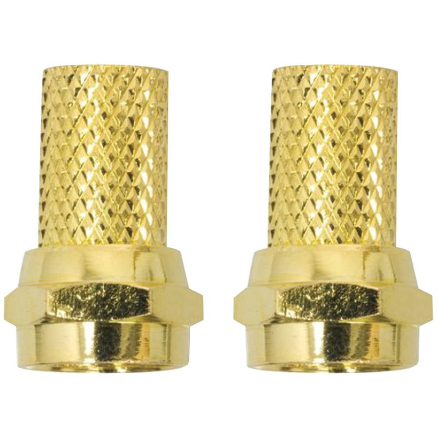GE 35044 Twiston Coaxial Cable Connectors, 2Pack
