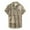Yellow, variant on Azrian Mens Shirts Non-Positioning Printing Buttons Beach Turndown Short Sleeve Blouse
