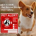 thumbnail image 5 of 10 Pack Pet Alert Safety Fire Rescue Stickers - Save Our Pets/Emergency Pet Inside Decals - in Case of Emergency Danger Pet in House Home Window/Door Sign, 5 of 9
