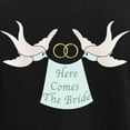 thumbnail image 3 of CafePress - Here Comes The Bride Pajamas - Women's Short Sleeve Print T-Shirt and Pants Dark Cotton Pajama Set, 3 of 7