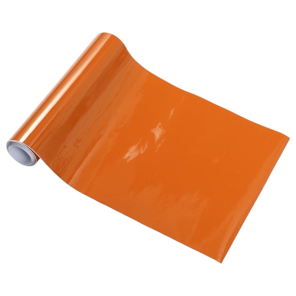 Unique Bargains Orange Protective Car Wrap Film 0.49ft x 59.84inch Exterior Interior Vinyl Wrap Cover 5.5mil 1 Pc Universal