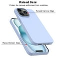 thumbnail image 2 of Ebizware for iPhone 15 Plus Phone Case, Liquid Silicone Case Cover for Apple iphone 15 Plus, Shockproof Full-Body Protective Case Cover with Microfiber Lining (Lavender), 2 of 8
