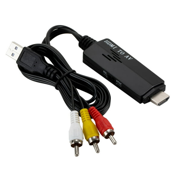 Hdmi Converter to Rca Cables for Tv Av Cable to Hdmi Adapter Rca to Rca Audio Cable 1080P Hdmi to 3 Rca Av Video Audio Cable Converter Adapter for Hdtv Dvd 1/4 to 1/4 Audio Cable