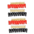 thumbnail image 1 of 20X Terminal Spade Fork Adapter Connector Plug Crimp Barrier Spades Speaker Wire Terminal Plug-4GA, 1 of 5