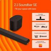 VIZIO 2.1 Soundbar SE, Wireless Subwoofer with Dolby Atmos, DTS:X, Bluetooth (V210X-08)