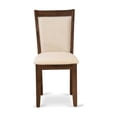 thumbnail image 2 of East West Furniture X-Style 7PC Dining Set in Light Beige/Distressed Jacobean, 2 of 14