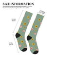 thumbnail image 2 of Lsque Pig Face With Sunflower Pattern Sport Compression Socks for Men & Women 15-20 mmHg Knee High Nurse Pregnant Running Medical and Travel Athletic, 2 of 6