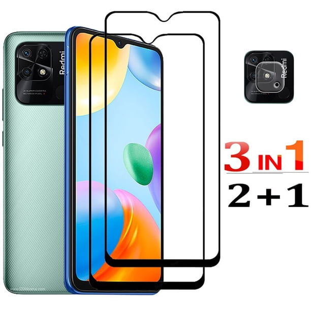Cristal Templado Redmi 12C 10C, lente de cámara + película trasera Radmi 10 C Glass Redmi Note 12 11 Pro Protector de pantalla Xiaomi 10C 9C Cristal Templado Redmi 10 C Película para teléfono