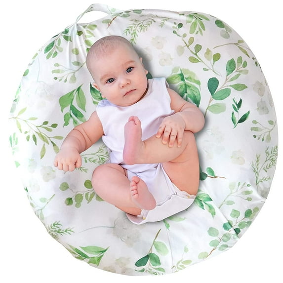 Green Leaf Lounger Cover for Newborn, Breathable & Reusable Lounger Removable Slipcover, Infant Lounger for Newborn, Snugly Fit Baby