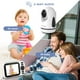 thumbnail image 5 of HelloBaby Monitor de bebé con pantalla IPS de 3,2 pulgadas - Monitor de cámara para bebé con cámara remota con zoom panorámico, inclinación y zoom, sin WiFi, visión nocturna por infrarrojos, conexión, 5 of 5