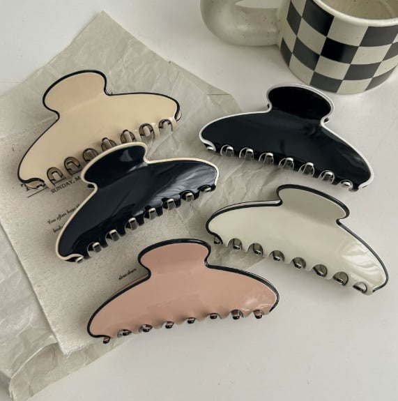 Stylish Acetate Shark Hair Clip - Strong Grip for All Hair Types - Perfect for Daily Wear, Commuting, and Dates