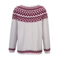 thumbnail image 4 of WEAIXIMIUNG Chandail Oversize pour Femmes Tricot Col Rond Manches Longues Tendance 2024, 4 of 7
