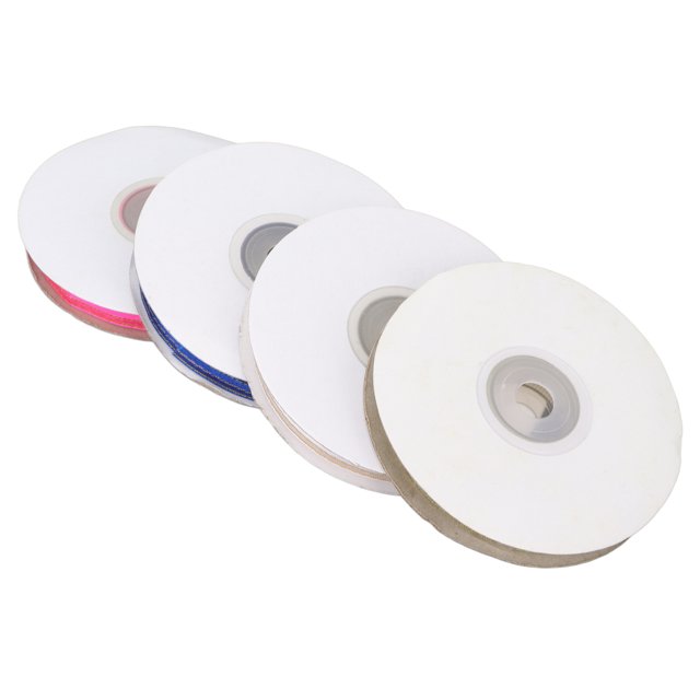 4 piezas de cinta de gasa de aproximadamente 0,35 pulgadas de ancho con borde dorado, transparente, resistente al agua, duradera, cinta en espiral de uso generalizado