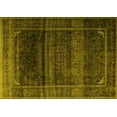 thumbnail image 1 of Ahgly Company Machine Washable Indoor Rectangle Persian Yellow Traditional Area Rugs, 4' x 6', 1 of 4