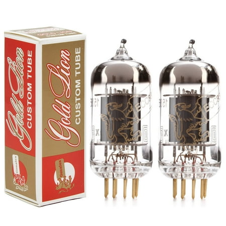 matched pair (2x) genalex gold lion 12ax7 tube (ecc83)