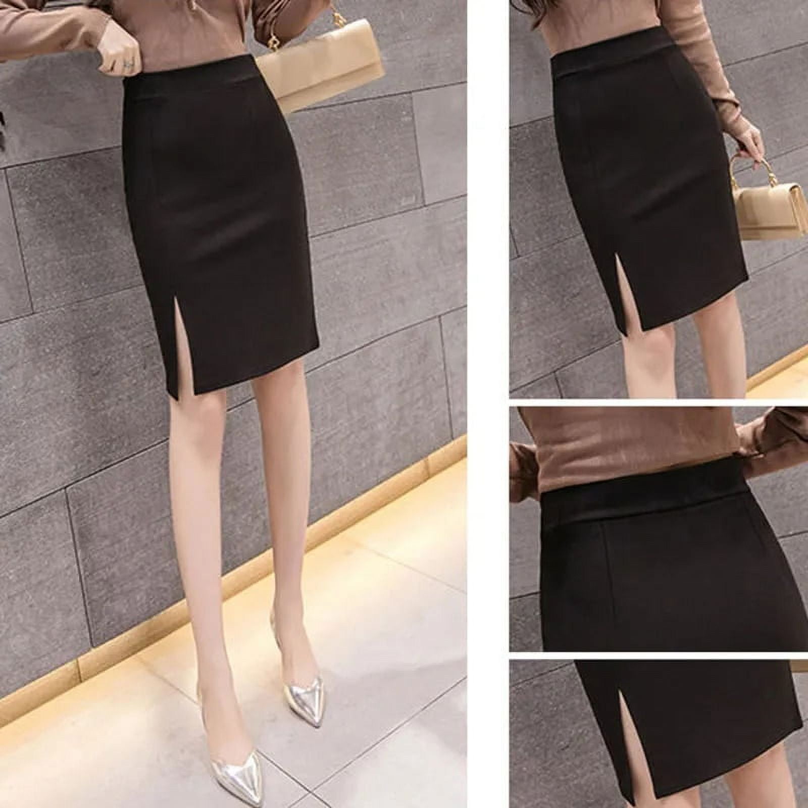 PIKADINGNIS Womens Office Formal Pencil Skirt New Fashion