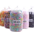 thumbnail image 1 of 500pcs/pack Colorful Small Disposable Hair Bands Scrunchie Girls Elastic Rubber Band Ponytail Holder Hair Accessories Hair Ties, 1 of 3