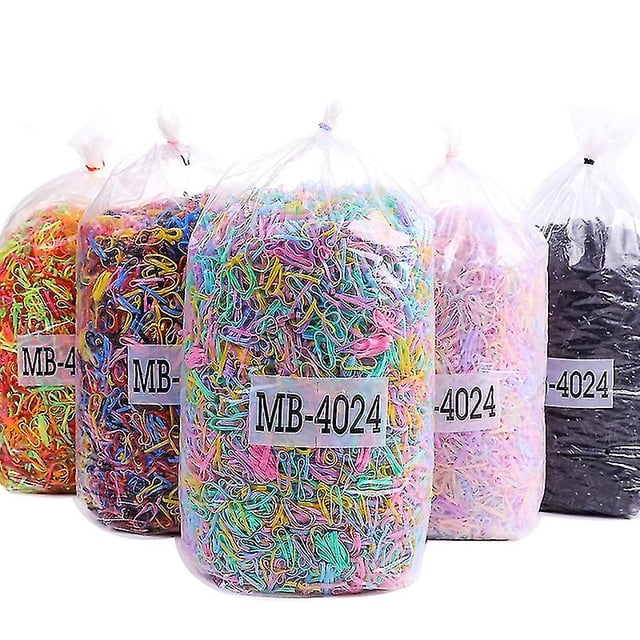 500pcs/pack Colorful Small Disposable Hair Bands Scrunchie Girls Elastic Rubber Band Ponytail Holder Hair Accessories Hair Ties