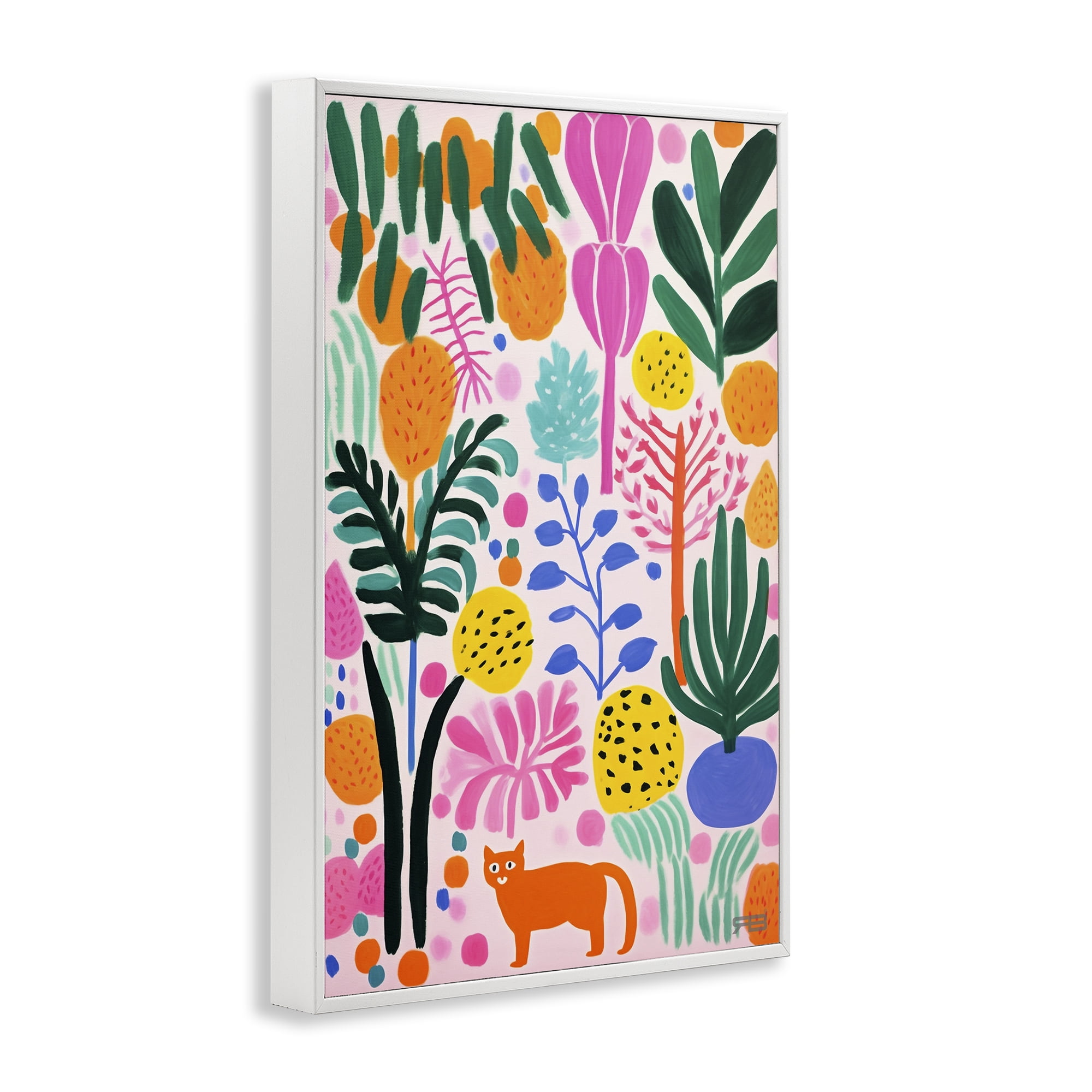 Stupell Industries Fun Botanical Tropics Botanical & Floral Painting White Framed Art Print Wall Art, 20 x 30