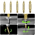 thumbnail image 4 of Kit de extractor de tornillos rotos (paquete de 6) Kit de extractor de tornillos rotos Extractor de cabeza de tornillo Extractor de tornillos rotos y extractor de pernos, 4 of 5