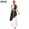 thumbnail image 2 of Vestido de Ballet lírico moderno para mujer, fiesta de graduación, baile, vals, coro de salón, disfraz de adoración litúrgica cristiana de alabanza a la Iglesia, 2 of 5