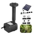 thumbnail image 3 of 5V 1.4W Solar Fountain Water Pump Solar Panel Powered Water Fountain Pool Pond Garden Water Sprinkler Sprayer With 6 Nozzles ,High Quality Solar Fountain Water Pump Kit, 3 of 6