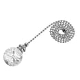 thumbnail image 1 of Unique Bargains Ceiling Fan Pull Chain Light Lighting Accessories Extension Ice Cracked Crystal Ball Pendant Clear, 1 of 6