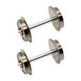 thumbnail image 3 of 2 piezas Metal DC Ruedas de metal, accesorio de trenes de pasatiempos profesionales, parte de la rueda de escala Ho para 1/87 ACCS de bricolaje, 3 of 7