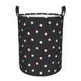 thumbnail image 1 of ZNDUO Round Laundry Basket, Waterproof Collapsible Laundry Baskets with Handles, Medium Size - Abstract Colorful Polka Dots Pattern, 1 of 8