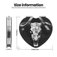 thumbnail image 3 of Kdxio White Black Sheep skull Pocket Mirror, 1X/2X Travel Makeup Mirror 2-Sided Folding Small Mirror Portable Double-Sided Magnifying Cosmetic Mirror for Gift-Heart Shape, 3 of 9