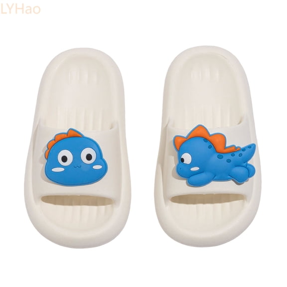 LYHaoo Boys Slippers Comfortable Footwear For Home And Outdoor Activities With Dinosaur Print Suitable For Ages 2 12 Soft And Durable EVA Material Sizes 9 Little Kid 2.5-3 Years