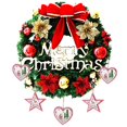 thumbnail image 4 of Homoyoyo Multi-Color Christmas Wreath Door Decoration Holiday Decor for Festive Home and Seasonal Celebration, 4 of 6