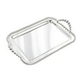 thumbnail image 2 of Fancyes Rectangle Serving Tray Food Tray,Multipurpose,Tea Cup Tay Decorative Tray Vanity Tray for Office Coffee Table Kitchen Bedroom Argent, 2 of 8