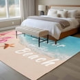 thumbnail image 4 of Life Is Better At The Beach Large Area Rugs 8x10 ft Summer Ocean Umbrella Slippers Starfish Washable Rug Non Slip Indoor Carpet Absorbent Floor Mat for Living Room Bedroom Dining Room, 4 of 9