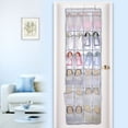 thumbnail image 4 of CAYU 2017 Shoes Storage Rack 24 Lattice Shoes Organizer Space Saving Storage Bag Non-Woven Nylon Hanging Storage Rack, 4 of 9