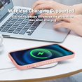 thumbnail image 4 of Funda compatible con iPhone 12, silicona suave a prueba de golpes con lente envolvente para iPhone 12, diseño de amor dorado ER, 4 of 5